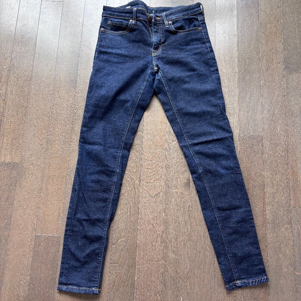 Muji Dark Wash Skinny Jeans, Size 24